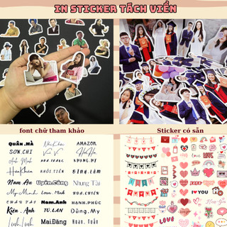 In ảnh viền người, sticker tách nền theo yêu cầu, ảnh bo viền