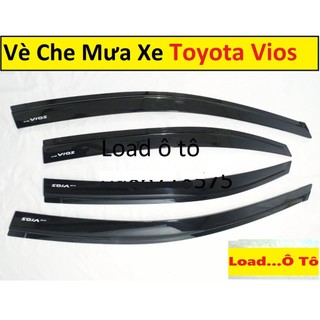 VÈ CHE MƯA Xe Toyota VIOS 2024-2014 Mẫu Vè ĐEN Cao Cấp