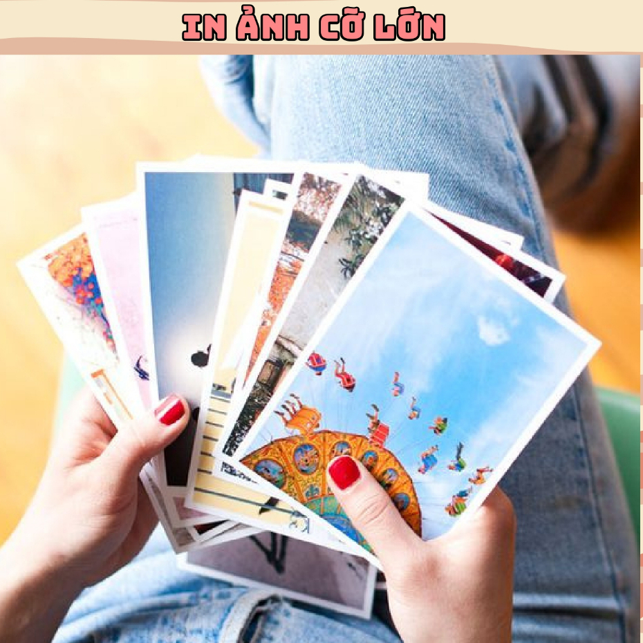 In ảnh theo yêu cầu, in ảnh cỡ 9x12, 10x15, 13x18, 15x21, 20x30 ép plastic, ép nhám lụa