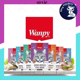 Pate WANPY Gói 80g Cho Mèo, Thức Ăn Ướt, Pate Dinh Dưỡng Cho Mèo