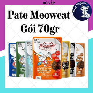 Pate MEOWCAT gói 70g, Thức ăn ướt, Pate dinh dưỡng cho mèo