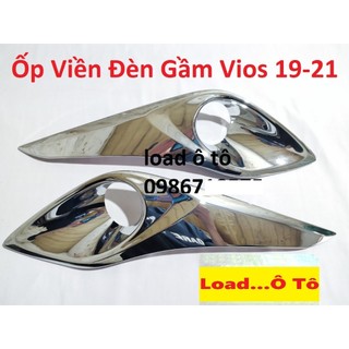 Ốp Viền Đèn Gầm Xe Toyota Vios 2023-2019 Mạ Crom Sáng Bóng