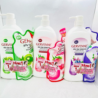 Sữa Tắm Trắng Da Gervenne 900g tặng gói 380g -450g