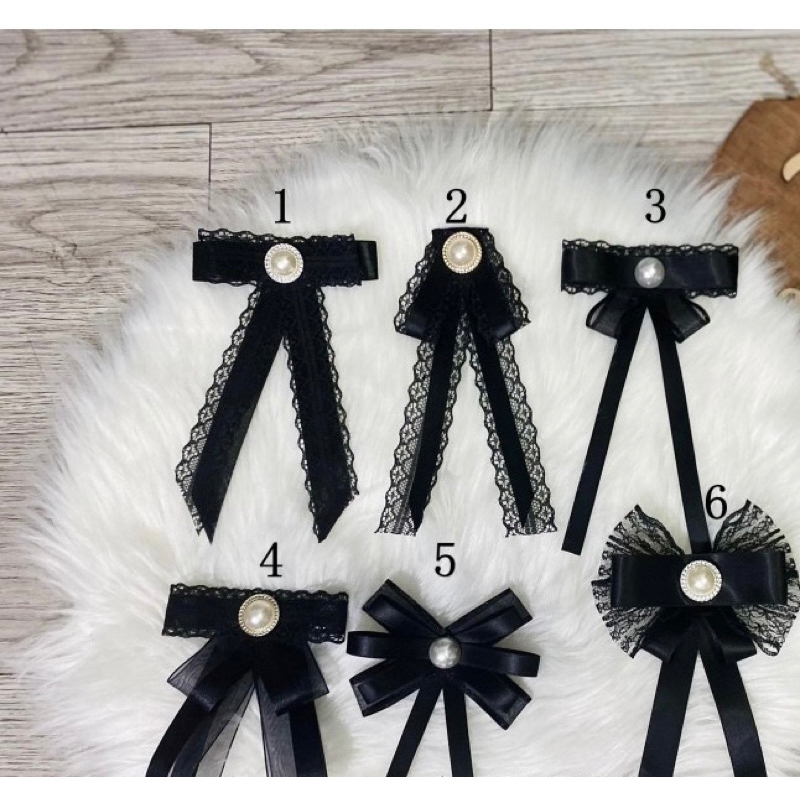 Tag nơ cài áo phối ren (Ảnh thật shop tự chụp )