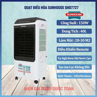 Quạt hơi nước, quạt điều hòa Sunhouse SHD7727 chính hãng