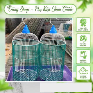 Lồng chim hút mật  HÀNG CAO CẤP  5 chiếc lồng nhúng nhựa 22x40cm hình tròn trụ cực xinh