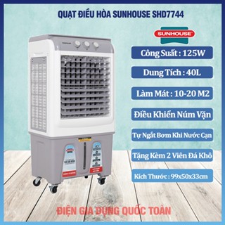 Quạt Hơi Nước, Quạt Điều Hòa Sunhouse SHD7744 Chính Hãng