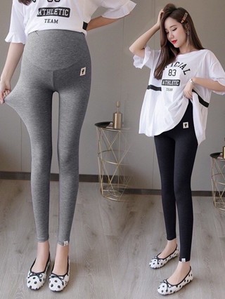 Quần legging bầu mèo cạp cao có chun chỉnh bụng cài cúc chất vải zip loại 1 M20-05