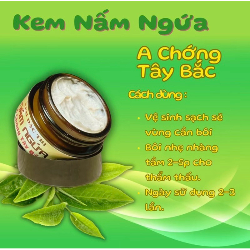 Kem Bôi Nấm Ngứa - A Chớng Tây Bắc. Chiết Xuất Thảo Dược
