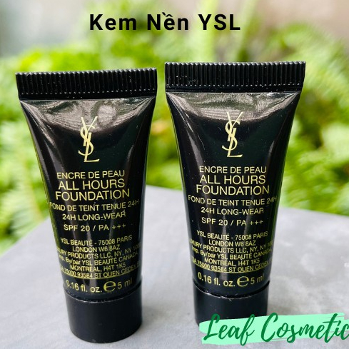 [ Mini 5ml ] Kem Nền YSL Encre De Peau All Hours Foundation - YSL Nu Bare Look Tint | BigBuy360 - bigbuy360.vn