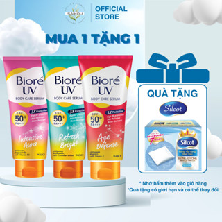 Serum Chống Nắng Body Biore SPF50+/PA+++ Sáng Mịn Mát Lạnh, Kem Chống Nắng Biore UV Body Intensive White SPF50+ Saikou