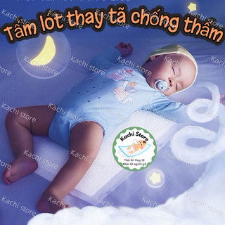 deeyeo Tấm lót tã chống thấm dùng 1 lần thay bỉm cho bé, miếng lót giường sản dịch cho mẹ sau sinh