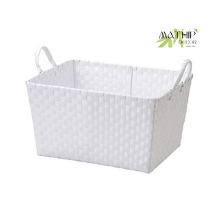 Giỏ chữ nhật đựng quần áo MATHIPDECOR bằng nhựa không mốc ẩm dùng để đựng quần áo, đựng đồ chơi, đựng đồ trong nhà