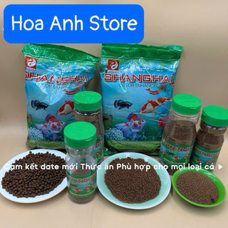 Cám cá Shanghai 500g , 100g Thức ăn cho cá kiểng lên màu đủ sĩ