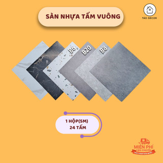 Combo 24 tấm=5m vuông sàn nhựa vân đá,bê tông dày 2mm