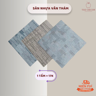 Sàn nhựa vuông bóc dán vân thảm KT 45.72x45.72x2mm