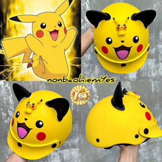 { Sỉ & Lẻ } Mũ bảo hiểm Pikachu Trẻ em & Người lớn- Hàng công ty chính hãng an toàn