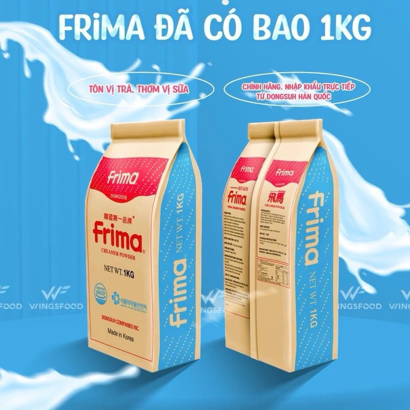 BỘT KEM BÉO THỰC VẬT FRIMA Hàn Quốc