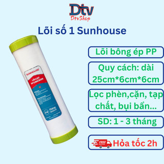 Lõi Lọc Nước Sunhouse, Lõi Số 1 Đầu Nguồn 10inch - DTVSHOP