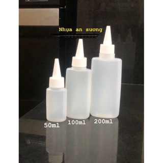 Set 20/50 Chai XỊT BƠ, chai nhựa mềm nút nhọn nhỏ giọt, chai nhựa AC