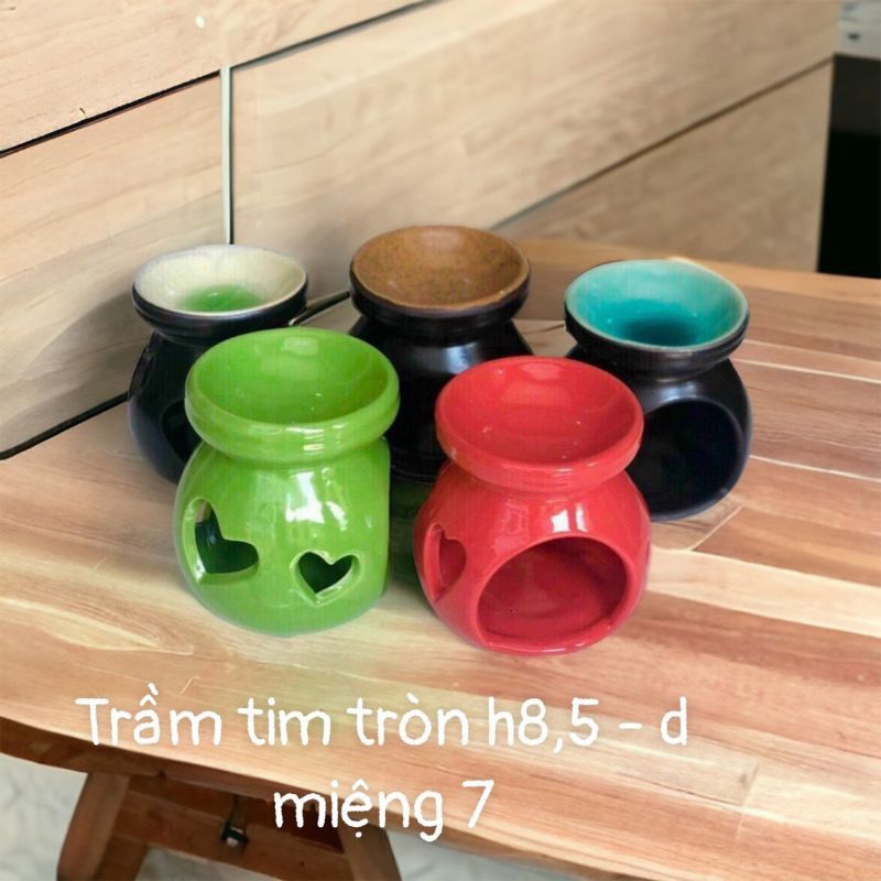 Đèn xông tinh dầu nến mini miệng tròn