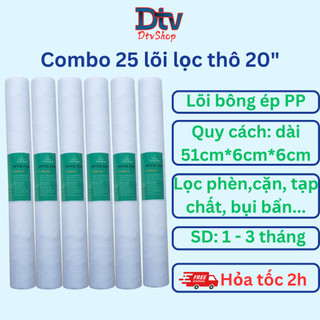 Lõi lọc thô công nghiệp, lõi số 1 đầu nguồn, lọc PP 20inch [25 lõi] - DTVSHOP