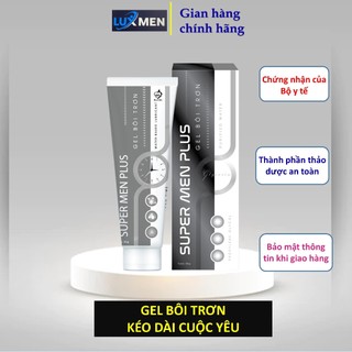Gel bôi trơn Best Life SUPER MEN PLUS giúp cuộc yêu trơn tru và kéo dài gel gốc nước an toàn dễ vệ sinh tuýp 30g