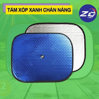 Tấm che nắng cửa oto xe hơi cách nhiệt, chắn nắng tròn xốp dày dặn cho xe ô tô có miếng nút cố định