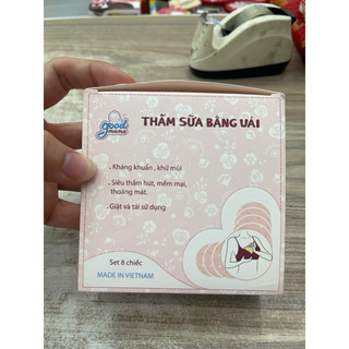 Lót thấm sữa Vải Lót Thấm Sữa giặt lại goodmama (8 miếng/hộp)