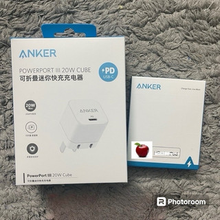 Bộ sạc ANKER A2149 PowerPort III Cube 20W PD 3.0 chân gập sạc Táo cực nhanh