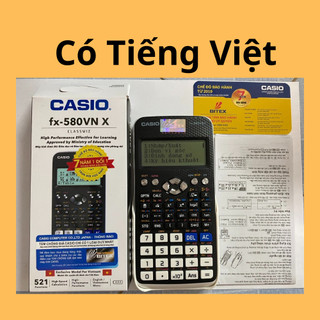 Máy tính 580VNX cho học sinh cấp 2 - cấp 3, máy tính học sinh ca.sio.o 580VNX, máy tính cầm tay đầy đủ tính năng