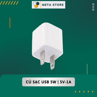 Củ sạc cao cấp cổng usb 5v - 1a, sạc ip ổn định • meta store