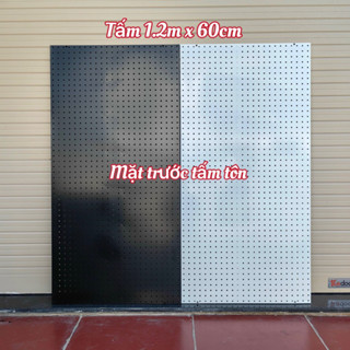 Bảng lỗ Pegboard treo phụ kiện Decor, bảng treo máy khoan, vợt bóng,.. nhiều kích thước, nhiều màu