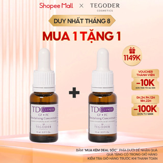 Tinh chất  yếu tố tăng trưởng, tái tạo tế bào, trẻ hóa làn da Tegoder GF FC revitalising concentrate 15ml 1074