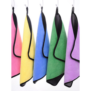 Giá sỉ - Khăn Lau Đa Năng Microfiber 2 Mặt Vàng, Xám Siêu Thấm Cực Dày Không Đổ Lông Chuyên Dụng Cho Ô Tô Xe Hơi