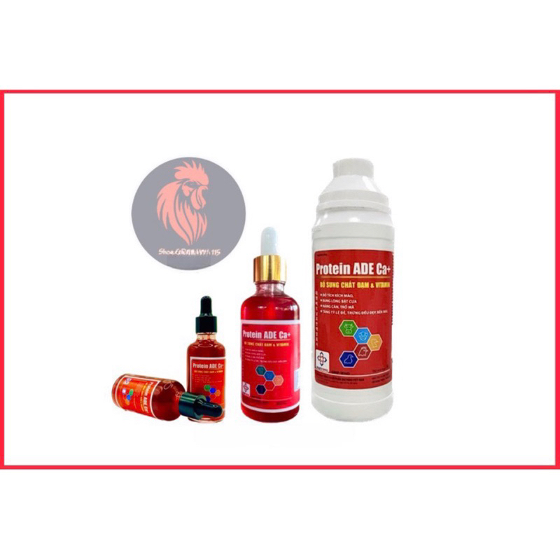 _𝐏𝐑𝐎𝐓𝐄𝐈𝐍_𝐀𝐃𝐄 𝐂𝐚+ /𝟓𝟎𝐦𝐥-𝟏𝟎𝟎𝐦𝐥. Nuôi gà tơ, nở khung, lên cân, bóng lông.