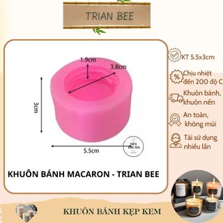 Khuôn silicon tạo hình bánh kẹp kem, chịu nhiệt tốt, không mùi - khuôn tạo hình Trian Bee