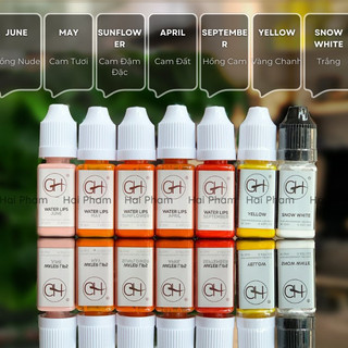 Mực phun môi gh chính hãng đủ màu, mực phun gh siêu đẹp