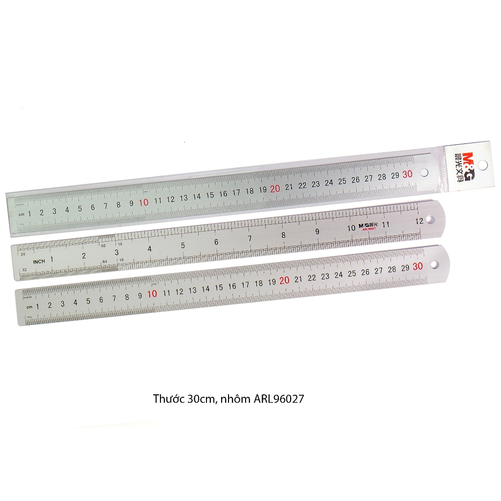 Thước kẻ nhôm ARL96026 M&G, dài 20cm, dùng cho học sinh, văn phòng
