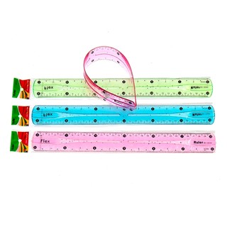 [MUA SỈ GIẢM 10%] Thước nhựa dẻo uốn cong, dài 30cm, BC-0030 (Y-0031) (1 cây)