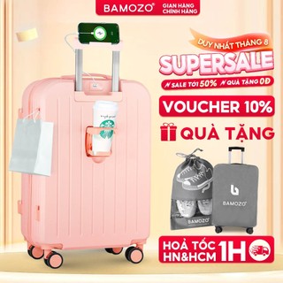 Vali Du Lịch Size 20/ Size 24 Bamozo 8812, Vali Kéo Xách Tay Cao Cấp Bo Góc Tròn Chống Va Đập - Bảo Hành 5 Năm