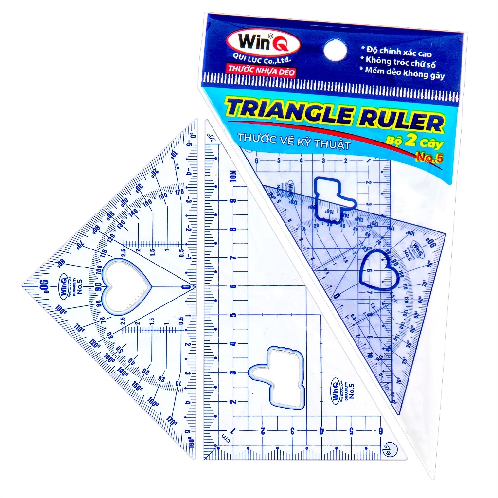 [MUA SỈ GIẢM 10%] [COMBO 2 BỘ] Thước dẻo Eke WinQ kích thước nhỏ, No.5 (2 cây/bộ)