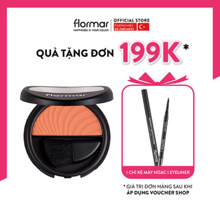 Phấn má hồng mịn lì chuẩn màu lâu trôi blush-on flormar 6g