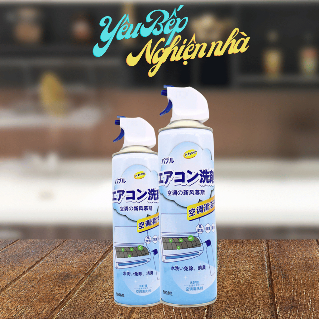 [HCM] Chai Xịt Vệ Sinh Điều Hòa, Máy Lạnh Tại Nhà Air Conditioner Cleaner/500ml