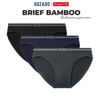 Combo 3 Quần Lót Nam GUZADO Mẫu Brief Kháng Khuẩn Hút Ẩm Tốt CB3GBF01