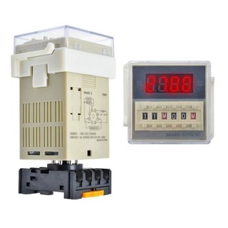 TimerDH48 SS - DH481Z - DH48 2Z ,đồng hồ hẹn giờ, rơle thời gian,timer hẹn giờ luân phiên2 thiết bị DH48 S-S (đã gồm đế)