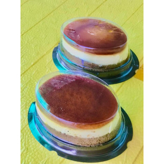 150 Hộp nhựa oval F71 đựng bánh mousse, flan gato, bánh bò thốt nốt,...
