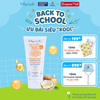 Kem chống nắng cho bé Babycoccole 0M+ an toàn cho trẻ sơ sinh & em bé da nhạy cảm SPF 50+ 30ml/75ml