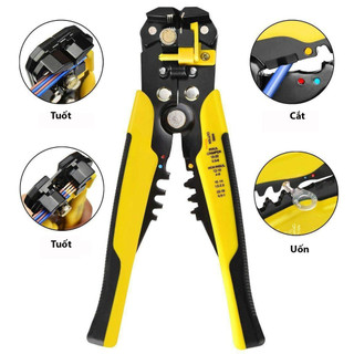 Kìm tuốt dây điện, dây cáp, bấm cos đa năng voto 0.2 - 6mm
