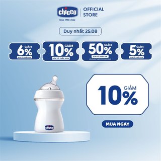 Bình sữa núm nghiêng Pisa Natural Feeling 2M+ Chicco 250ml